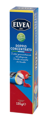 Doppio Concentrato - Elvea Dubbel Geconcentreerde Tomatenpuree 135 g