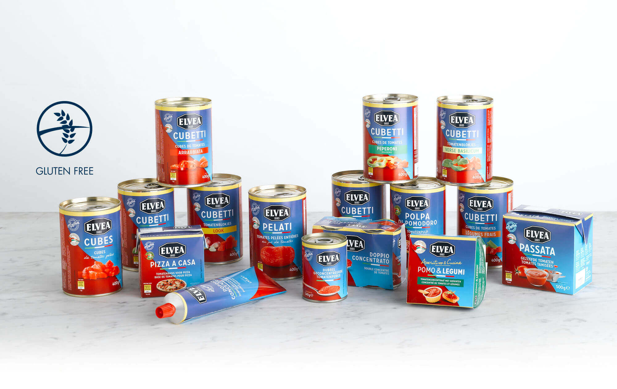 Are ELVEA products gluten-free?