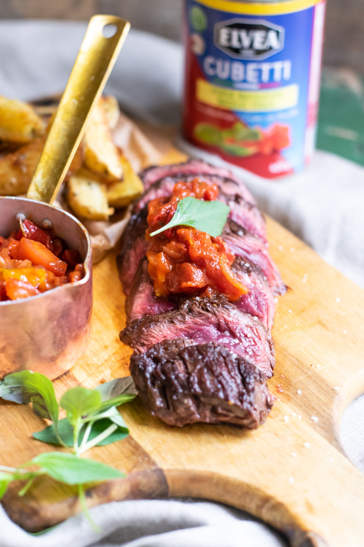 Onglet à la sauce provençale